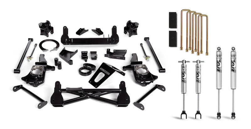 Cognito - 7-Inch Standard Lift Kit with Fox PSMT 2.0 Shocks for 11-19 Silverado/Sierra 2500/3500 2WD/4WD Stabilitrak