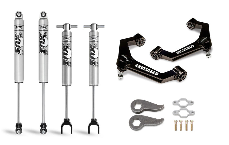 Cognito - 3-Inch Performance Leveling Kit with Fox PS 2.0 IFP Shocks for 11-19 Silverado/Sierra 2500/3500 2WD/4WD