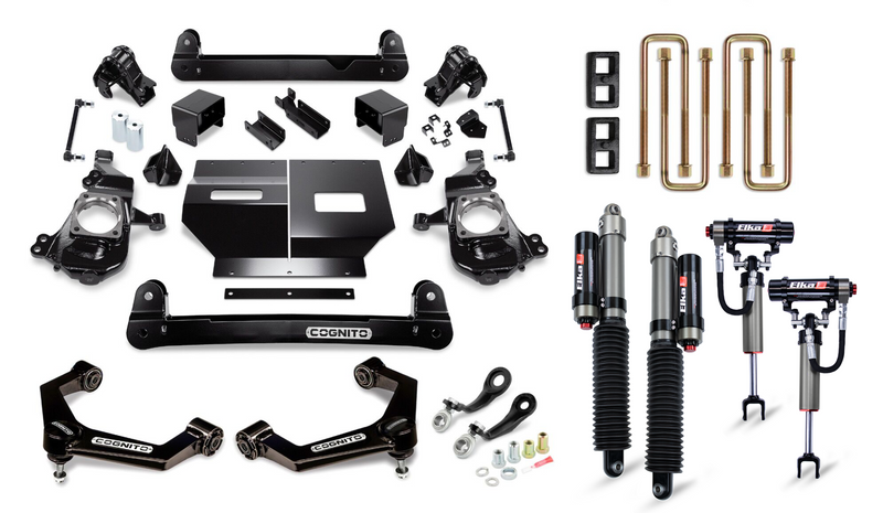 Cognito - 4-Inch Elite Lift Kit with Elka 2.5 Reservoir Shocks for 20-24 Silverado/Sierra 2500/3500 2WD/4WD