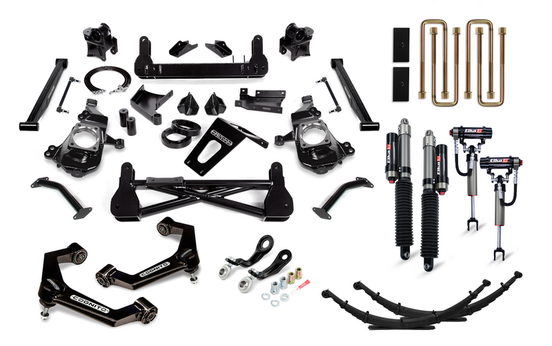 Cognito - 7-Inch Elite Lift Kit with Elka 2.5 Reservoir Shocks For 20-24 Silverado/Sierra 2500/3500 2WD/4WD