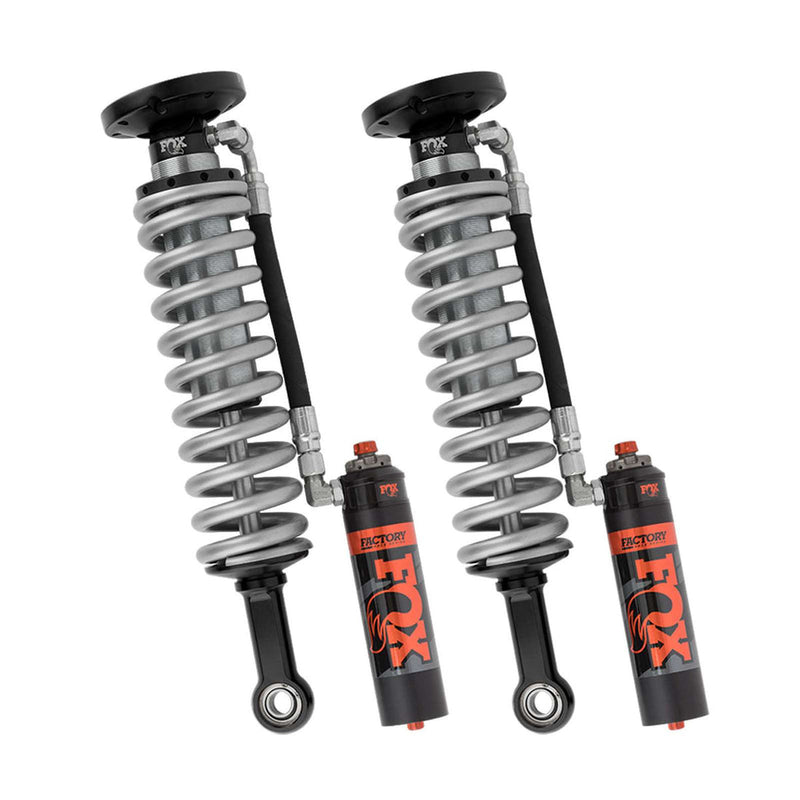 Fox - 2.5 Factory Series Coilovers w/ DSC Reservoir Front Pair w/0-3" lift 2014-2018 Chevrolet Silverado 1500 4WD RWD w/UCA