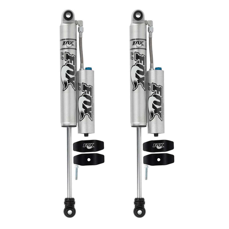 Fox -  2.0 Performance Series w/ CD Reservoir Shocks Rear Pair w/1.5-3.5" lift 2011-2019 GMC Sierra 3500 HD 4WD RWD