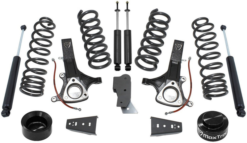 MaxTrac - 2014-2018 Dodge RAM 1500 2wd Eco Diesel 6.5"/4.5" Lift Kit W/ Shocks