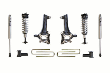 MaxTrac- 2021-2023 Ford F-150 2wd 6.5"/4" MaxTrac Lift Kit W/ FOX Shocks