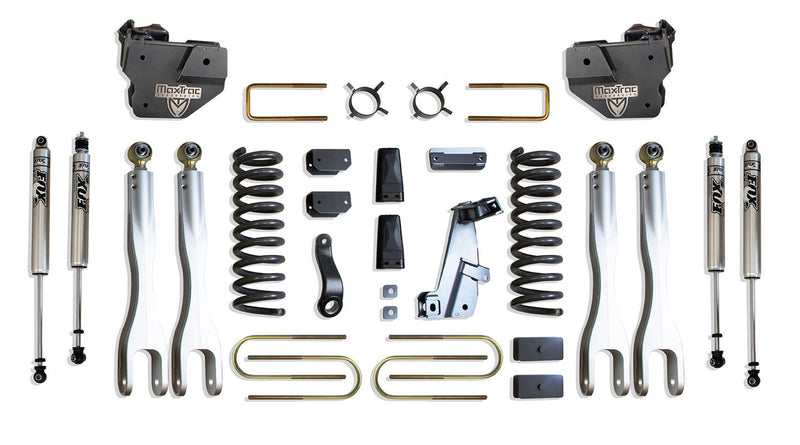 MaxTrac - 2013-2018 Dodge RAM 3500 4wd 8" MaxPro 4-Link Lift Kit W/ FOX Shocks