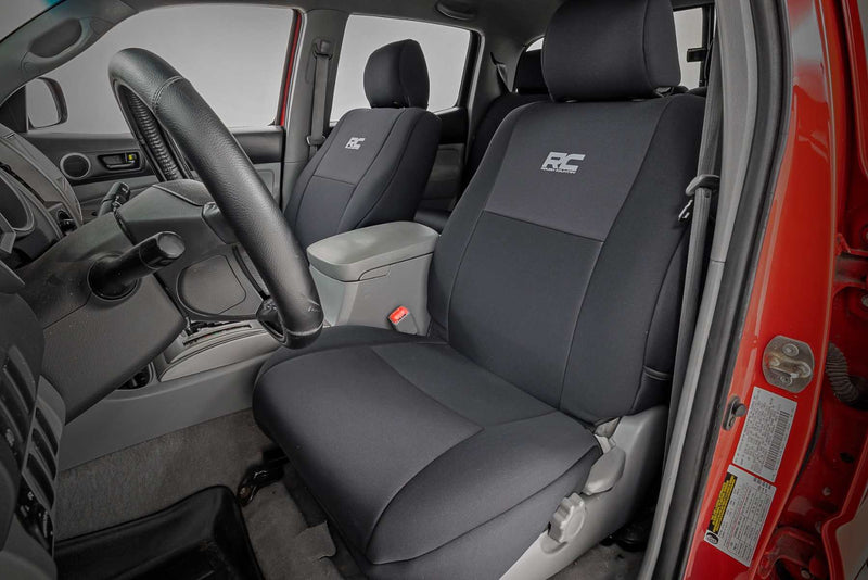 Rough Country  | Seat Covers | FR & RR | Crew Cab | Toyota Tacoma 2WD/4WD (2005-2015)