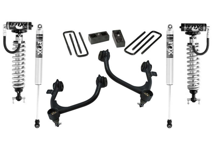 Super Lift - 2019 - 2022 3in Lift Kit 2019 & Newer Chevy/GMC 1500 with Fox 2.0 Shocks 4WD/2WD