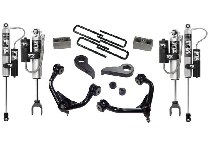 Super Lift - 2011 - 2019 3in Chevy/GMC 2500/3500 Lift Kit w/ Fox 2.0 Reservoir Shocks 2WD/4WD