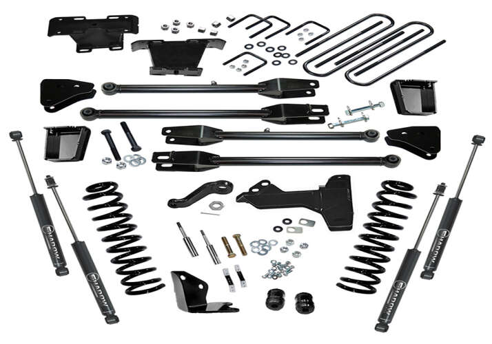 Super Lift - 2005 - 2007 F250/F350 4WD 4in Ford Lift Kit | Diesel w/ 4-link Conversion