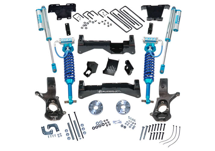 Super Lift - 2014 - 2018 8in Chevy/GMC Lift Kit | Factory Aluminum/Stamped Control Arms w/ King Coilovers 4WD