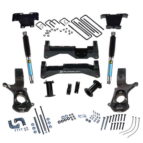 Super Lift - 2007 - 2016 8in Chevy/GMC Lift Kit | Cast Steel Control ArmsKit 2WD/4WD