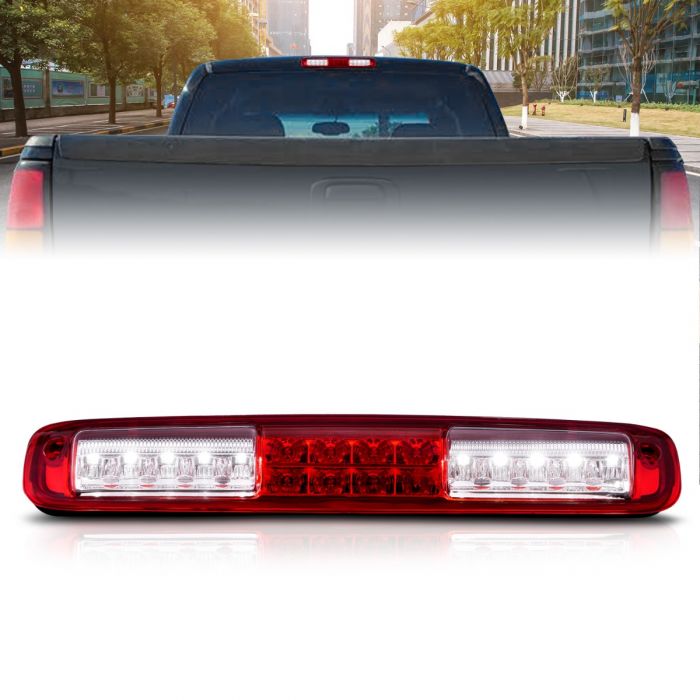 ANZO - 1999-2002 CHEVROLET SILVERADO 1500/2500/3500 LED 3RD BRAKE LIGHT RED/CLEAR LENS-3rd Brake Light-Deviate Dezigns (DV8DZ9)