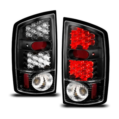 ANZO - 2002-2005 DODGE RAM 1500/2500/3500 LED TAILIGHTS BLACK-Tail Lights-Deviate Dezigns (DV8DZ9)