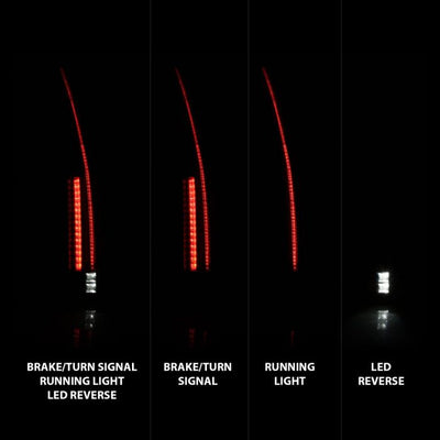 ANZO - 2007-2014 CHEVROLET TAHOE/SUBURBAN/GMC YUKON LED TAILLIGHT LONG VERSION-Tail Lights-Deviate Dezigns (DV8DZ9)