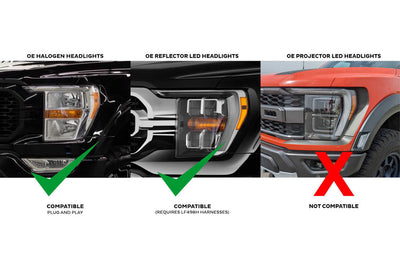 MORIMOTO - FORD F-150 (2021-2023): XB LED Headlights Amber-Headlights-Deviate Dezigns (DV8DZ9)