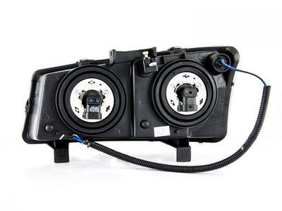 ANZO - 2003-2006 CHEVROLET SILVERADO 1500/2500/3500 CRYSTAL HALO HEADLIGHTS BLACK-Headlights-Deviate Dezigns (DV8DZ9)