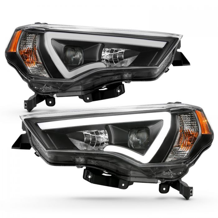 ANZO - 2014-2021 TOYOTA 4RUNNER PROJECTOR PLANK STYLE HEADLIGHTS BLACK-Headlights-Deviate Dezigns (DV8DZ9)