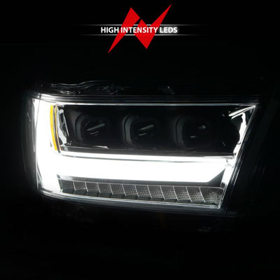 ANZO - 2019-2021 DODGE RAM 1500 FULL LED PROJECTOR HEADLIGHTS CHROME WITH SEQUENTIAL SIGNAL-Headlights-Deviate Dezigns (DV8DZ9)