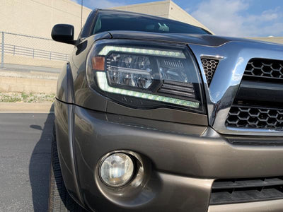 ALPHAREX - 05-11 Toyota Tacoma LUXX-Series LED Crystal Headlights Black-Lighting-Deviate Dezigns (DV8DZ9)