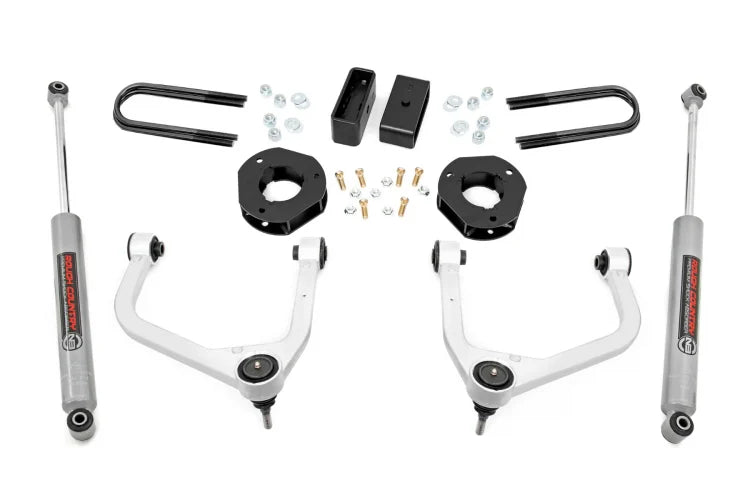Rough Country | 3.5 Inch Lift Kit | Chevy Silverado 1500 2WD/4WD (2019-2023)