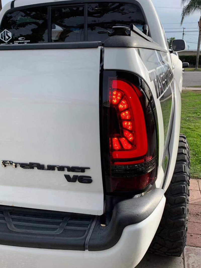 ALPHAREX - 05-15 Toyota Tacoma PRO-Series LED Tail Lights Jet Black-Lighting-Deviate Dezigns (DV8DZ9)