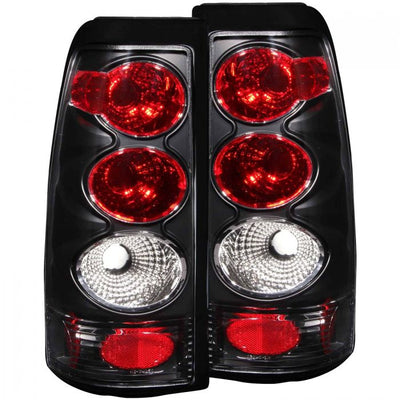 ANZO - 1999-2002 CHEVROLET SILVERADO 1500/2500/3500 TAILLIGHTS BLACK-Tail Lights-Deviate Dezigns (DV8DZ9)