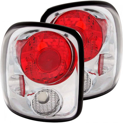 ANZO - 1999-2004 CHEVROLET SILVERADO 1500/2500/3500 TAILLIGHTS CHROME-Tail Lights-Deviate Dezigns (DV8DZ9)