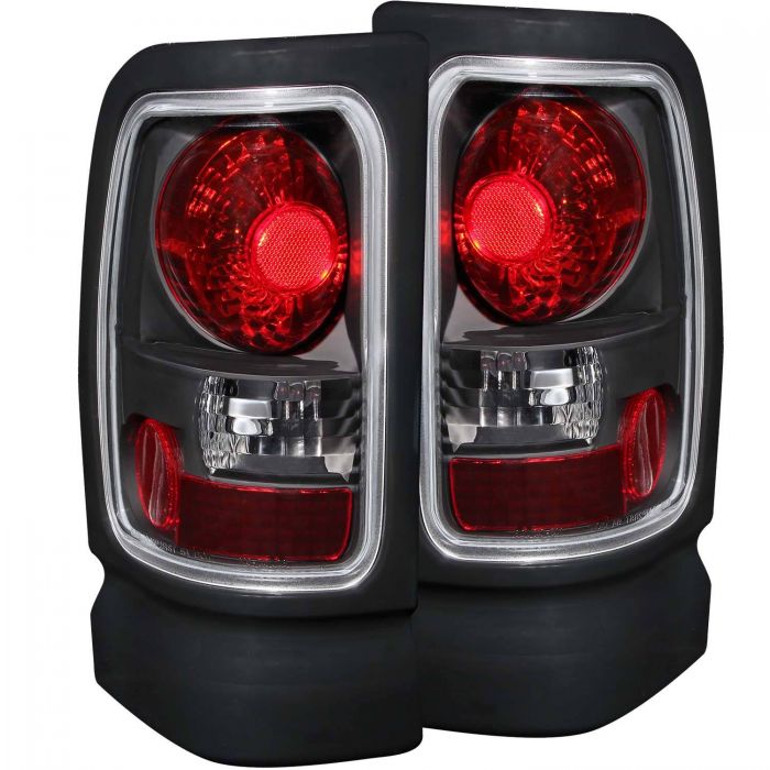 ANZO - 1994-2001 DODGE RAM 1500/2500/3500 TAILLIGHTS BLACK-Tail Lights-Deviate Dezigns (DV8DZ9)