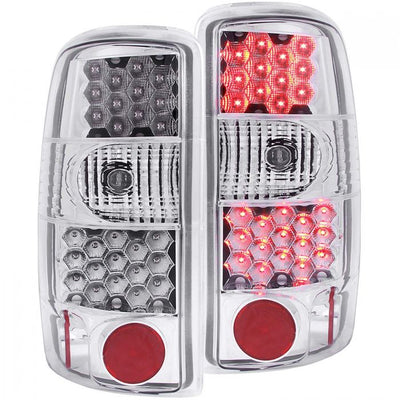 ANZO - 2000-2006 CHEVROLET TAHOE/SUBURBAN/GMC YUKON TAILLIGHTS CHROME-Tail Lights-Deviate Dezigns (DV8DZ9)