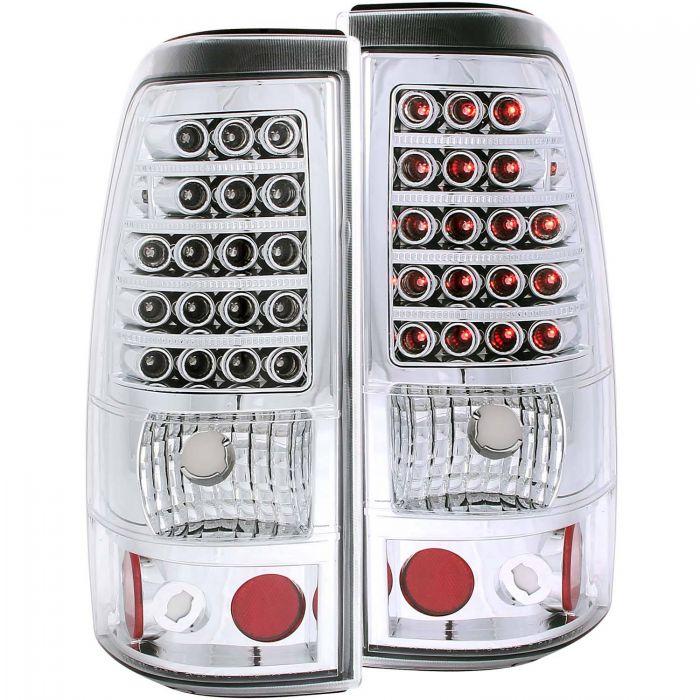 ANZO - 2003-2006 CHEVROLET SILVERADO 1500/2500/3500 CLASSIC LED TAILLIGHT CHROME-Tail Lights-Deviate Dezigns (DV8DZ9)