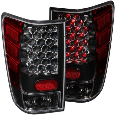 ANZO - 2004-2015 NISSAN TITAN LED TAIL LIGHTS BLACK-Tail Lights-Deviate Dezigns (DV8DZ9)