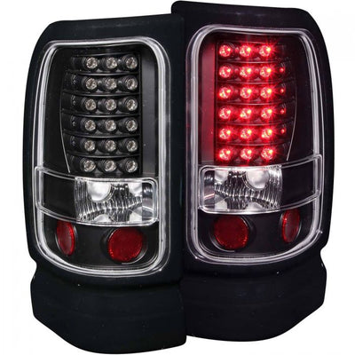 ANZO - 1994-2001 DODGE RAM 1500/2500/3500 LED TAILLIGHTS BLACK-Tail Lights-Deviate Dezigns (DV8DZ9)