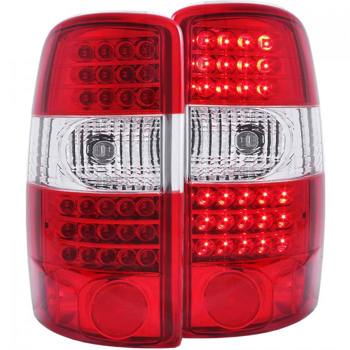 ANZO - 2000-2006 CHEVROLET TAHOE/SUBURBAN/GMC YUKON LED TAILLIGHTS RED/CLEAR G2-Tail Lights-Deviate Dezigns (DV8DZ9)