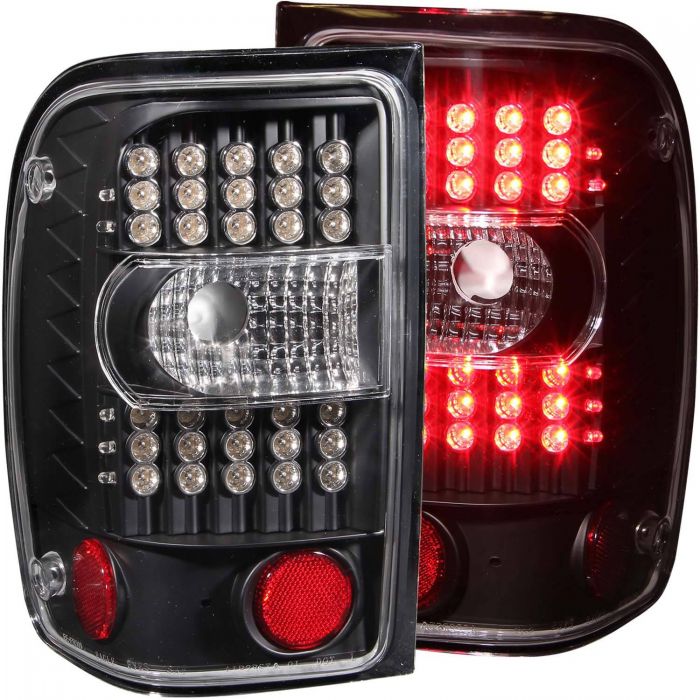 ANZO - 2001-2011 FORD RANGER TAILLIGHTS LED BLACK G2-Tail Lights-Deviate Dezigns (DV8DZ9)