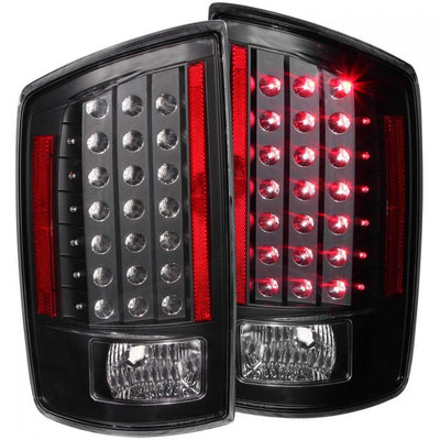 ANZO - 2006-2008 DODGE RAM 1500/2500/3500 TAILLIGHT LED BLACK-Headlights-Deviate Dezigns (DV8DZ9)