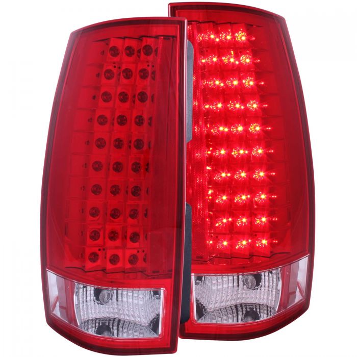 ANZO - 2007-2014 CHEVROLET TAHOE/SUBURBAN/GMC YUKON LED TAILLIGHT RED/CLEAR G4-Tail Lights-Deviate Dezigns (DV8DZ9)