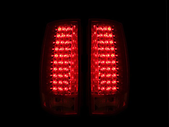 ANZO - 2007-2014 CHEVROLET TAHOE/SUBURBAN/GMC YUKON LED TAILLIGHT RED/CLEAR G4-Tail Lights-Deviate Dezigns (DV8DZ9)