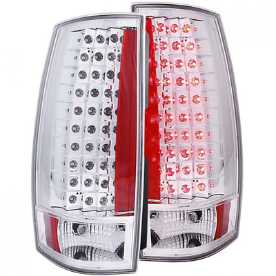 ANZO - 2007-2014 CHEVROLET TAHOE/SUBURBAN/GMC YUKON LED TAILLIGHT CHROME G4-Tail Lights-Deviate Dezigns (DV8DZ9)