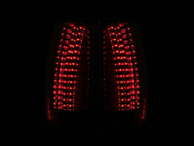 ANZO - 2007-2014 CHEVROLET TAHOE/SUBURBAN/GMC YUKON LED TAILLIGHT RED/CLEAR-Tail Lights-Deviate Dezigns (DV8DZ9)