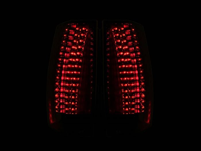 ANZO - 2007-2014 CHEVROLET TAHOE/SUBURBAN/GMC YUKON LED TAILLIGHT RED/CLEAR-Tail Lights-Deviate Dezigns (DV8DZ9)