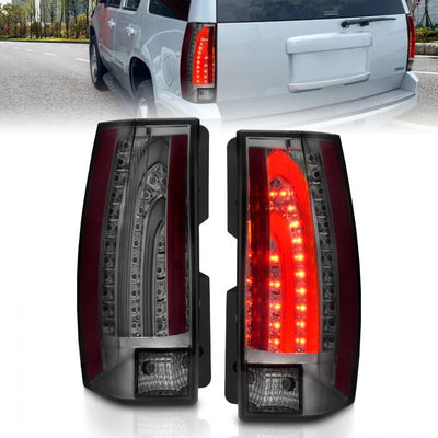 ANZO - 2007-2014 CHEVROLET TAHOE/SUBURBAN/GMC YUKON LED TAILLIGHT SMOKE G2-Tail Lights-Deviate Dezigns (DV8DZ9)