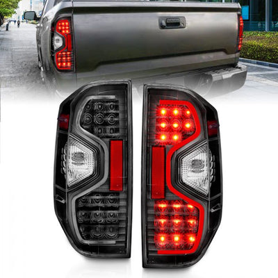 ANZO - 2014-2021 TOYOTA TUNDRA LED TAILLIGHTS BLACK CLEAR LENS-Tail Lights-Deviate Dezigns (DV8DZ9)