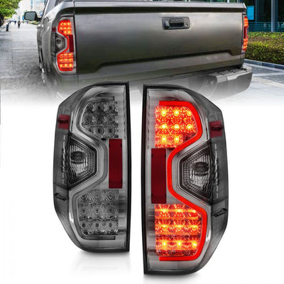 ANZO - 2014-2021 TOYOTA TUNDRA LED TAILLIGHTS CHROME SMOKE LENS-Tail Lights-Deviate Dezigns (DV8DZ9)