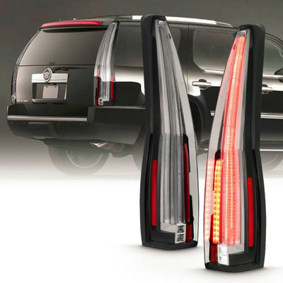 ANZO - 2007-2014 CADILLAC ESCALADE LED TAILLIGHTS RED/CLEAR LENS LONG VERSION-Tail Lights-Deviate Dezigns (DV8DZ9)