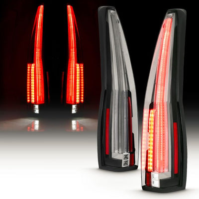 ANZO - 2007-2014 CADILLAC ESCALADE LED TAILLIGHTS RED/CLEAR LENS LONG VERSION-Tail Lights-Deviate Dezigns (DV8DZ9)