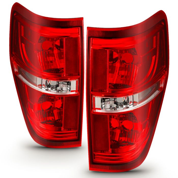 ANZO - 2009-2014 FORD F150 EURO TAILLIGHTS-Tail Lights-Deviate Dezigns (DV8DZ9)