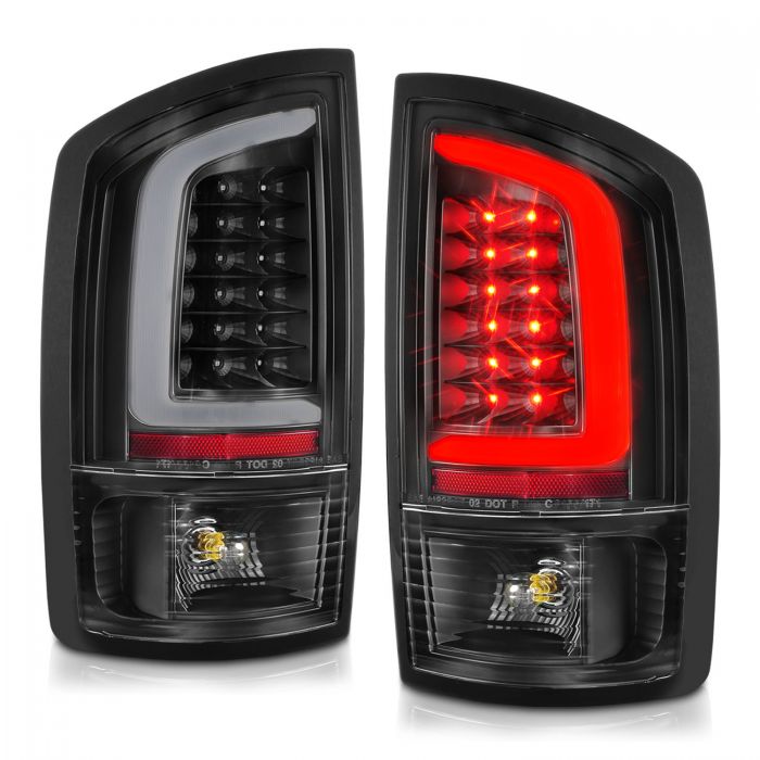 ANZO - 2002-2005 DODGE RAM 1500/2500/3500 LED C LIGHT BAR TAILLIGHT BLACK-Tail Lights-Deviate Dezigns (DV8DZ9)