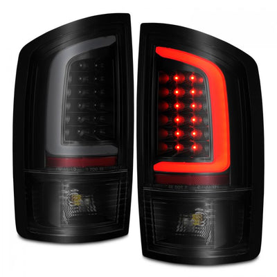 ANZO - 2002-2005 DODGE RAM 1500/2500/3500 LED C LIGHT BAR TAILLIGHT BLACK SMOKE LENS-Tail Lights-Deviate Dezigns (DV8DZ9)