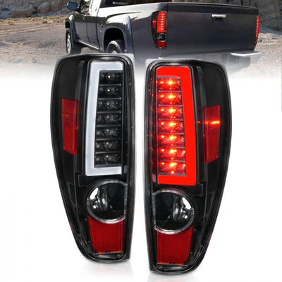 ANZO - 2004-2012 CHEVROLET COLORADO LED C LIGHT BAR TAILLIGHTS BLACK-Tail Lights-Deviate Dezigns (DV8DZ9)