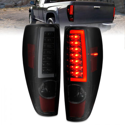 ANZO - 2004-2012 CHEVROLET COLORADO LED C LIGHT BAR TAILLIGHTS BLACK SMOKE LENS-Tail Lights-Deviate Dezigns (DV8DZ9)